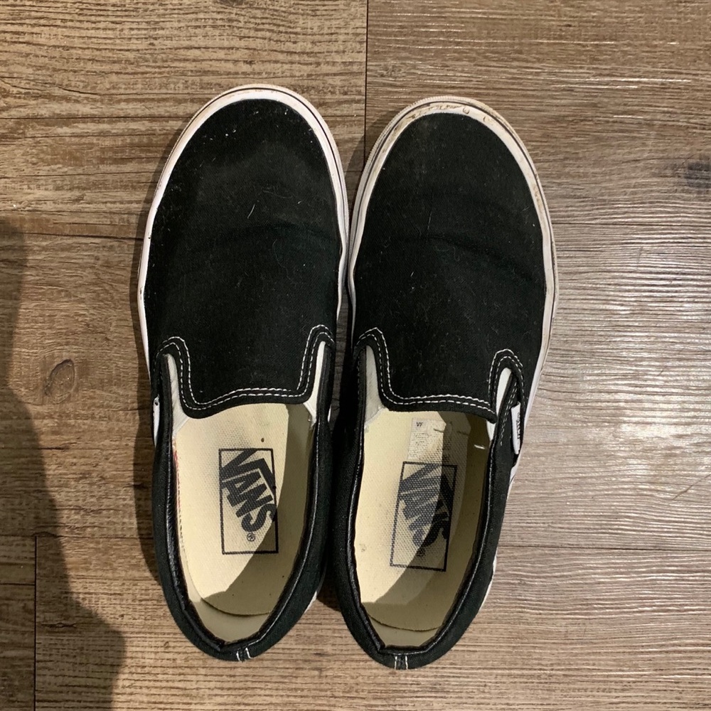 Black Slip On Vans